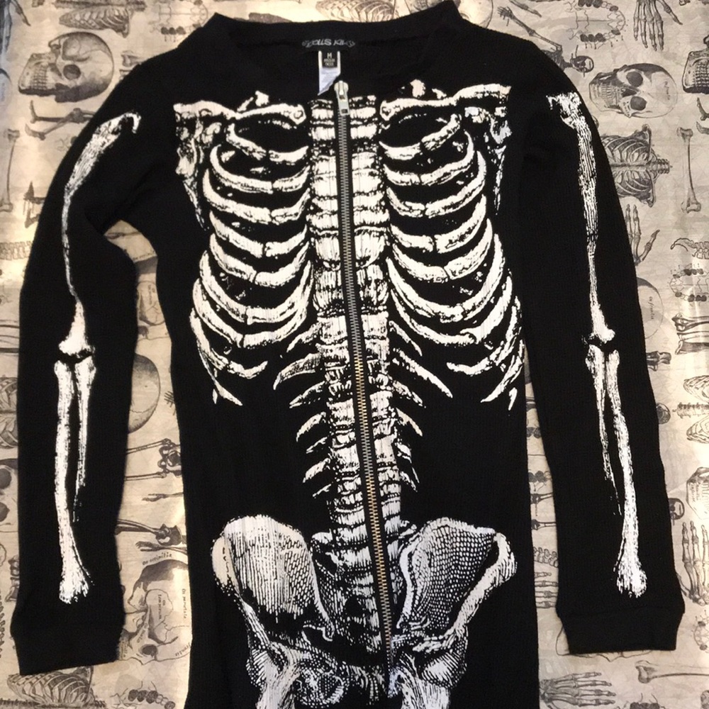 Dolls kill skeleton onesie